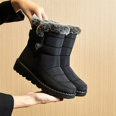 Schneestiefel | Warm | Slip-On | Fellgefütterte Stiefel | Winterstiefel