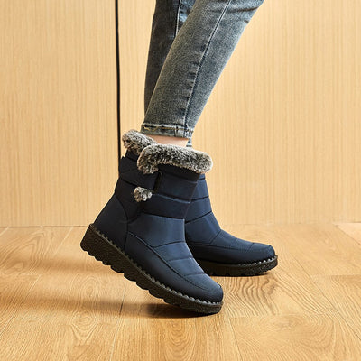 Schneestiefel | Warm | Slip-On | Fellgefütterte Stiefel | Winterstiefel