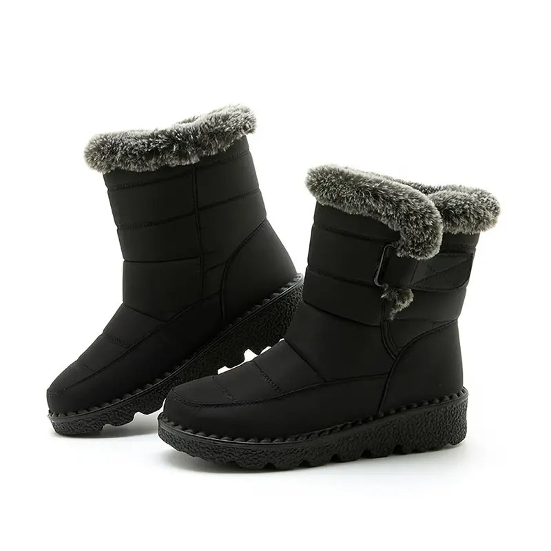 Schneestiefel | Warm | Slip-On | Fellgefütterte Stiefel | Winterstiefel
