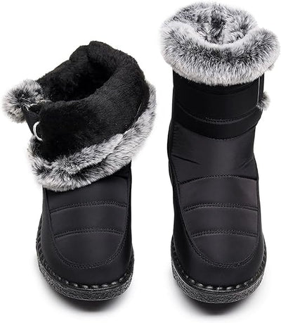 Schneestiefel | Warm | Slip-On | Fellgefütterte Stiefel | Winterstiefel