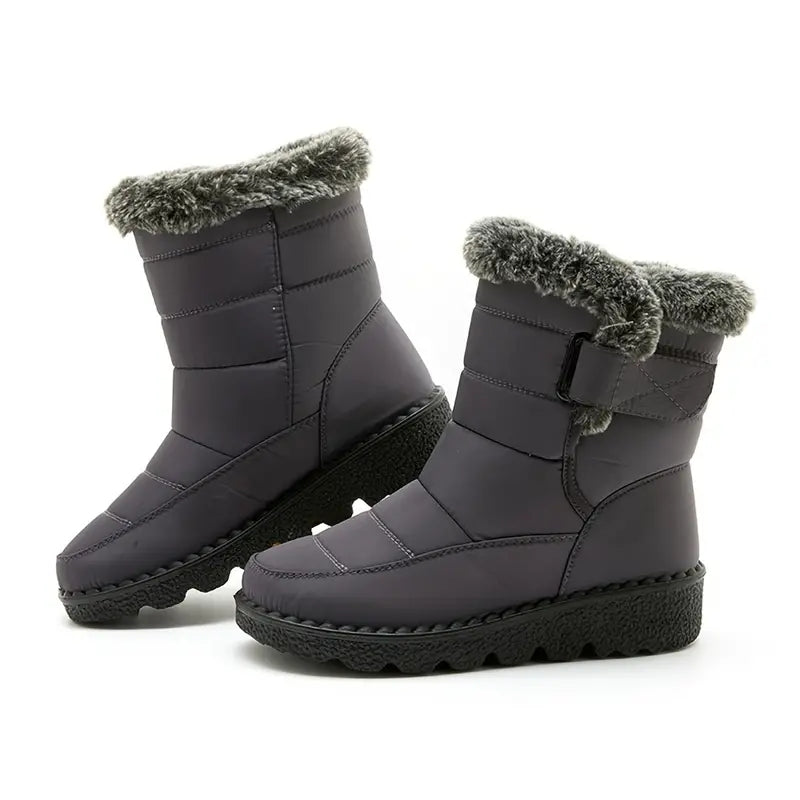Schneestiefel | Warm | Slip-On | Fellgefütterte Stiefel | Winterstiefel