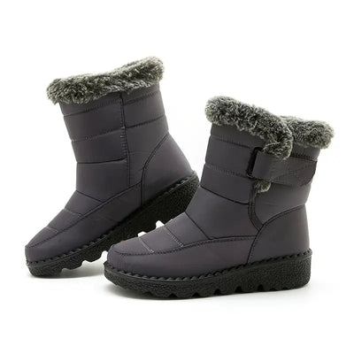 Schneestiefel | Warm | Slip-On | Fellgefütterte Stiefel | Winterstiefel