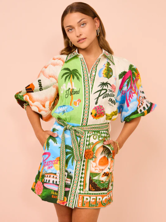 Alyssa - elegantes Minikleid mit Polokragen