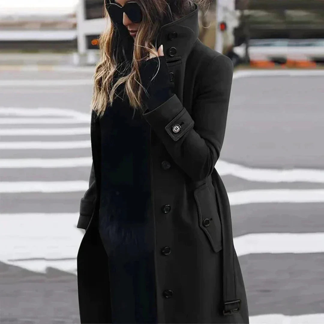 Nancyaram | Damen Winter Trench Mantel | Lange