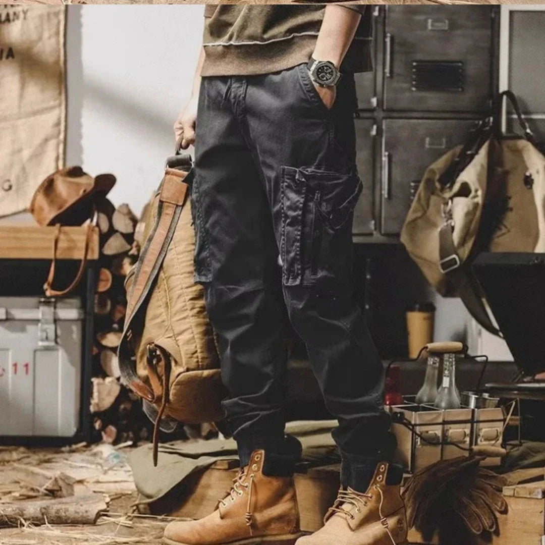 Deangelomet | Herren Cargo Arbeits Hose | Mehrere Taschen