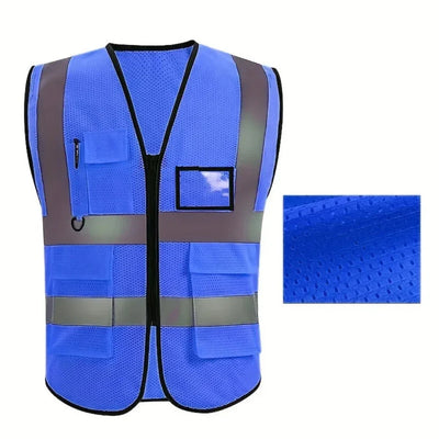 Hubartet | Herren Arbeitskleidung Reflektierende Weste | Multi Taschen