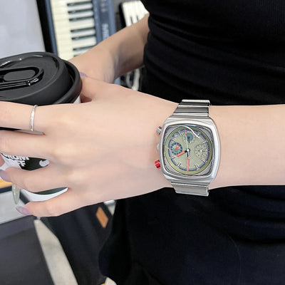2024 Damen Luxus Armbanduhr - Trendige Quadratische Uhr für Modebewusste Frauen