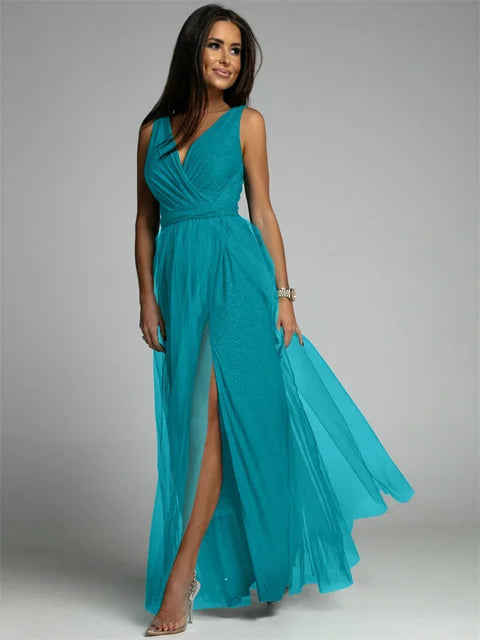 Thelma - elegant Taillenband Kleid für Frauen
