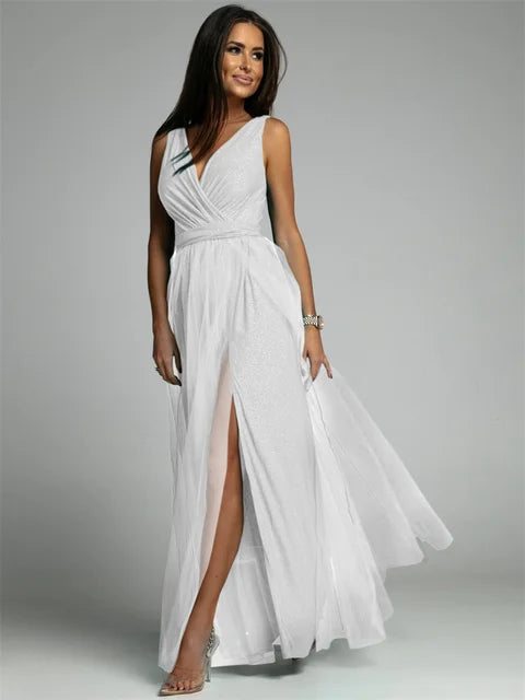 Thelma - elegant Taillenband Kleid für Frauen