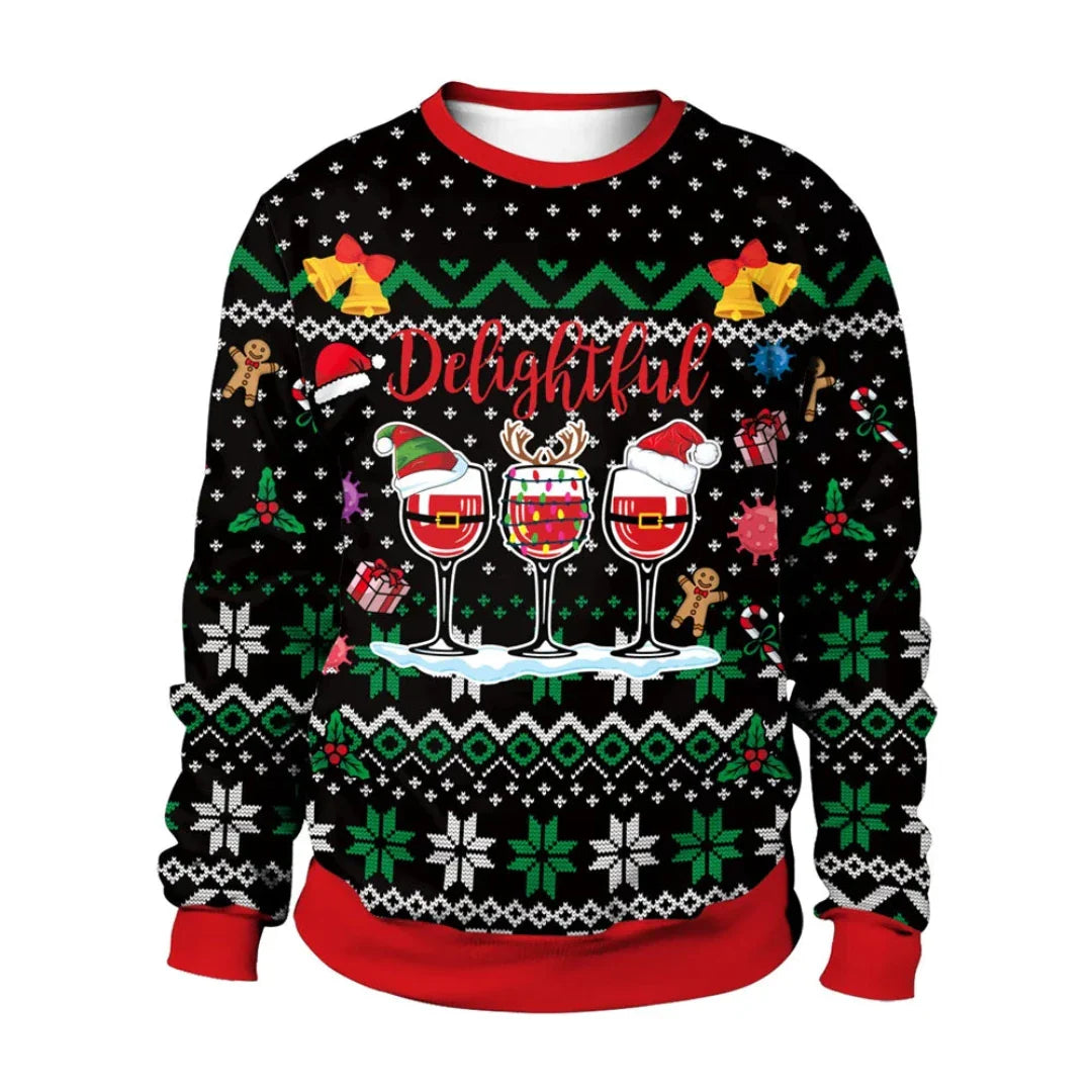 Aromalim | Unisex Warme Langarm Weihnachtspulli | 2024