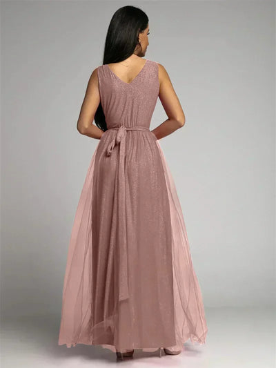 Thelma - elegant Taillenband Kleid für Frauen