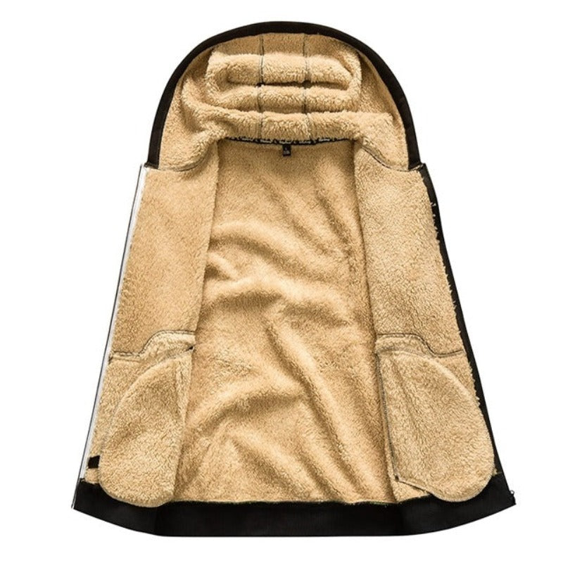 Sherpa Fleece Hoodie | Warme | Zipper | Winter Hoodie | Hoodie Jacke