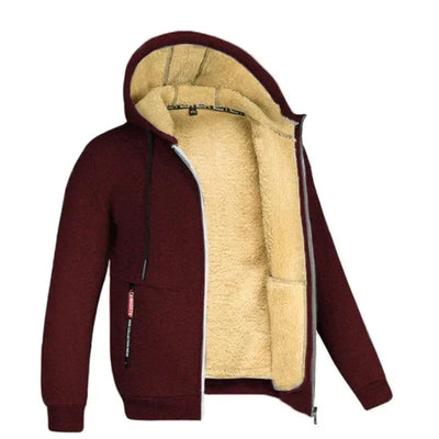 Sherpa Fleece Hoodie | Warme | Zipper | Winter Hoodie | Hoodie Jacke