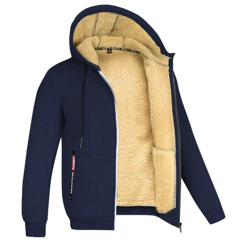 Sherpa Fleece Hoodie | Warme | Zipper | Winter Hoodie | Hoodie Jacke