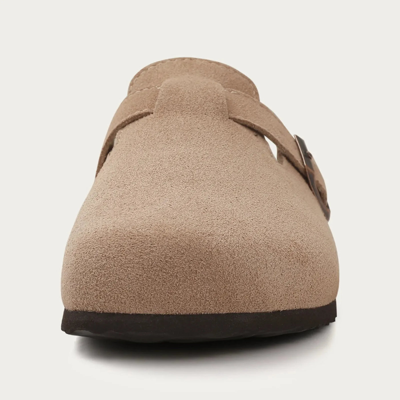 Slipper aus Wildleder – Slip-On – Kork-Sohle – Pantoletten – Herrenschuhe