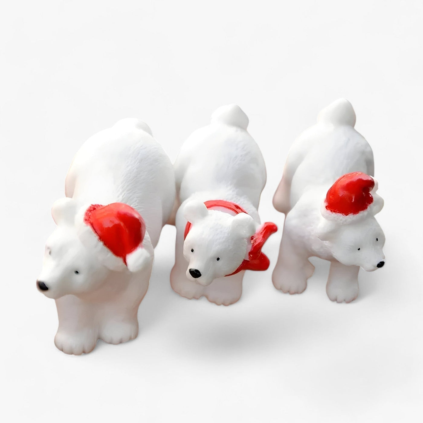 SnowPaws – Miniatur-Eisbärenfiguren für die Weihnachtsdekoration