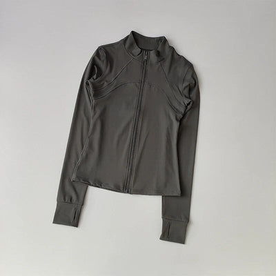 Sportjacke – leicht – mit Reißverschluss – figurformend – Sportbekleidung – Damenbekleidung