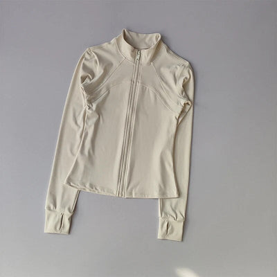Sportjacke – leicht – mit Reißverschluss – figurformend – Sportbekleidung – Damenbekleidung