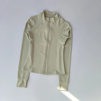 Sportjacke – leicht – mit Reißverschluss – figurformend – Sportbekleidung – Damenbekleidung