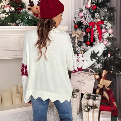 Lyca - Weihnachtsbaum-Pullover
