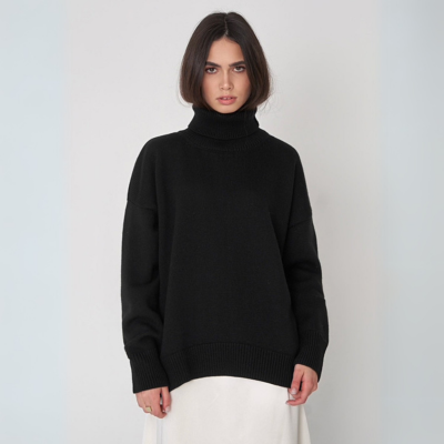 Langarm-Rollkragenpullover