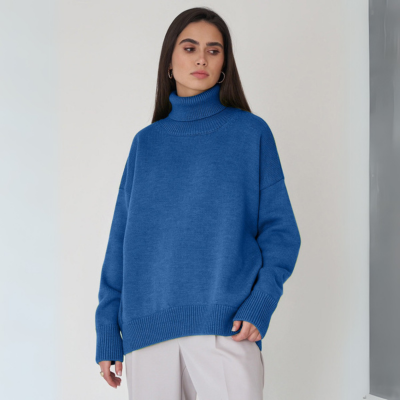 Langarm-Rollkragenpullover