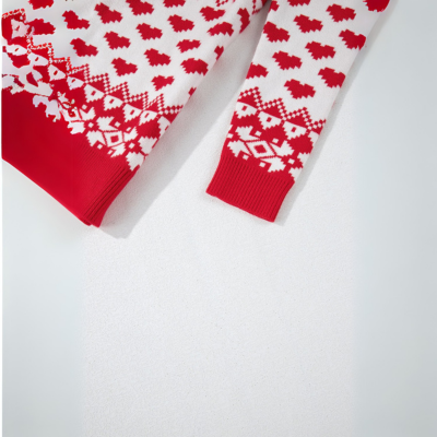 weihnachtliches Element Rollkragenpullover mit langen Ärmeln