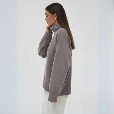 Langarm-Rollkragenpullover