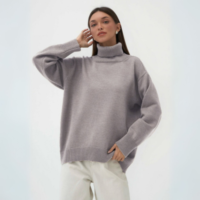 Langarm-Rollkragenpullover
