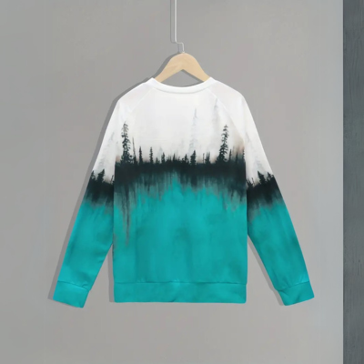 Kerstine - Damen-Sweatshirt mit Wald-Grafik