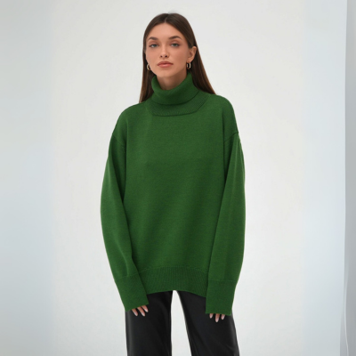 Langarm-Rollkragenpullover
