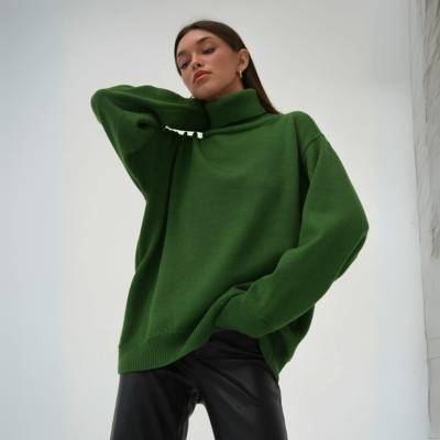 Langarm-Rollkragenpullover