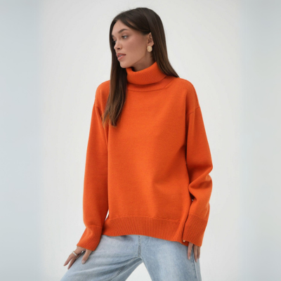 Langarm-Rollkragenpullover
