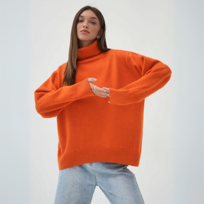 Langarm-Rollkragenpullover