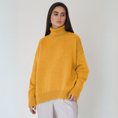 Langarm-Rollkragenpullover