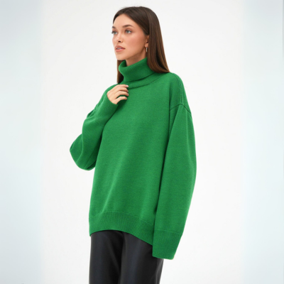 Langarm-Rollkragenpullover