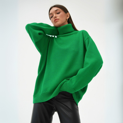 Langarm-Rollkragenpullover