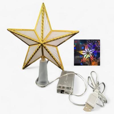 StarGlitter - LED-Stern mit fünf Punkten Weihnachtsbaum