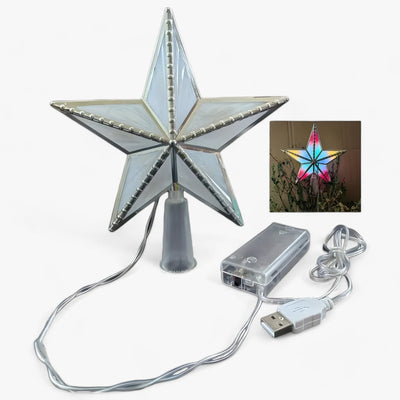 StarGlitter - LED-Stern mit fünf Punkten Weihnachtsbaum