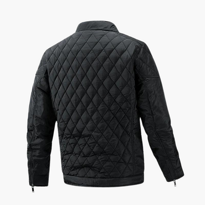 Steppjacke – mit Reißverschluss – Winter – karierte Jacke – Herrenjacke