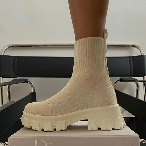 Stiefeletten – Klobig – Plateau – Sockenstiefel – Damenstiefel