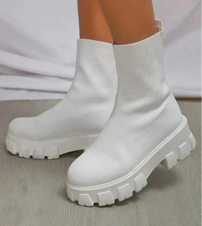 Stiefeletten – Klobig – Plateau – Sockenstiefel – Damenstiefel