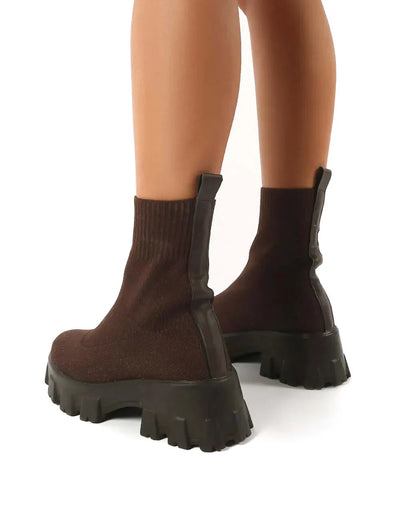Stiefeletten – Klobig – Plateau – Sockenstiefel – Damenstiefel
