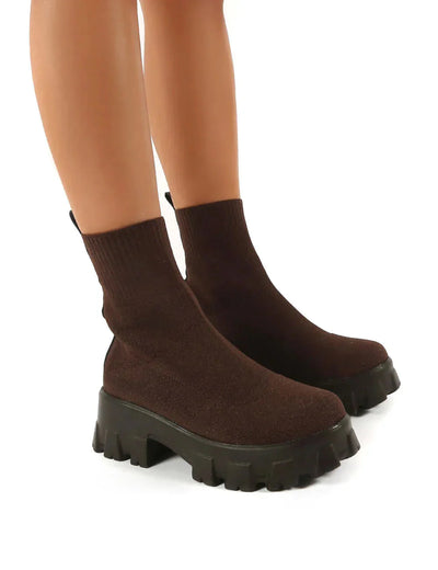 Stiefeletten – Klobig – Plateau – Sockenstiefel – Damenstiefel