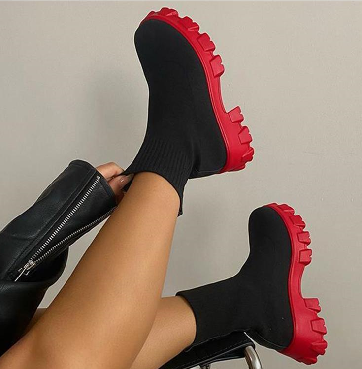 Stiefeletten – Klobig – Plateau – Sockenstiefel – Damenstiefel