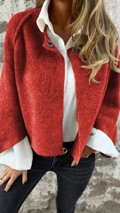 Strickjacke - Lockere Passform - Wolle - Strickjacke - Damenbekleidung