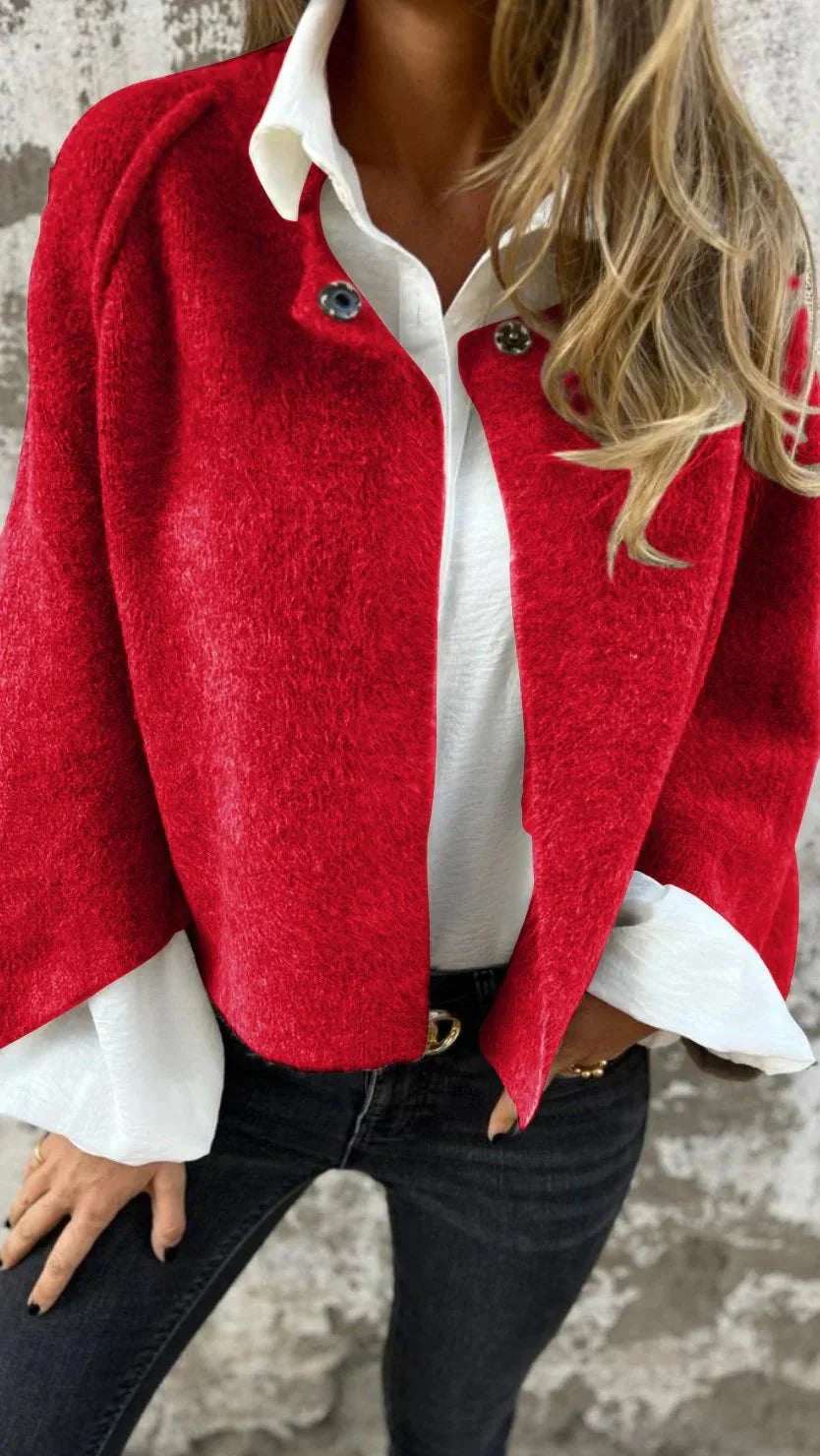 Strickjacke - Lockere Passform - Wolle - Strickjacke - Damenbekleidung