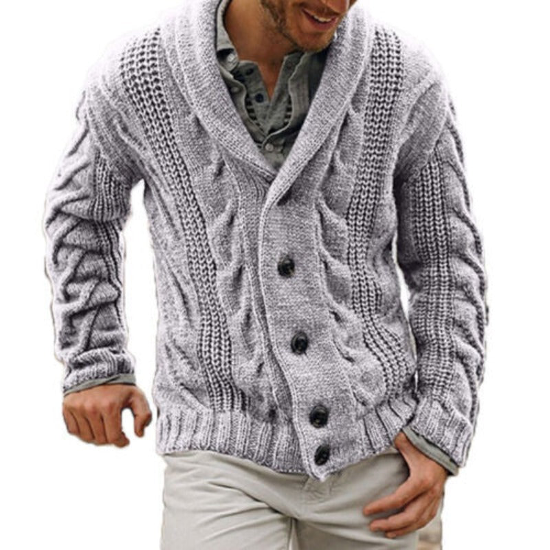 Strickjacke | Mit Knöpfen | Grob gestrickt | Winterjacke | Herrenjacke