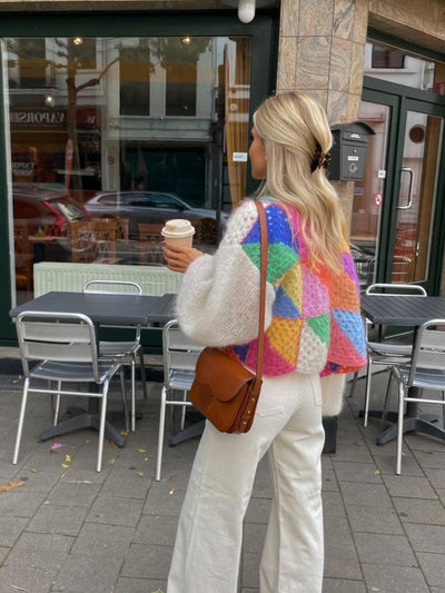 Strickjacke | Warm | Offen | Grob gestrickte Strickjacke | Damen-Strickwaren