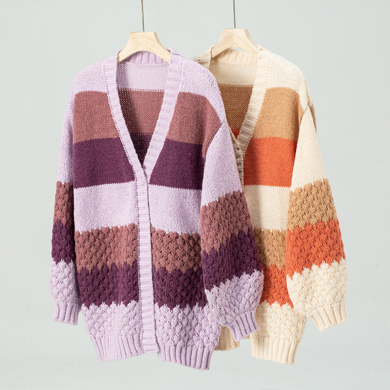 Strickjacke – offen – locker geschnitten – Oversize-Strickjacke – Damenbekleidung